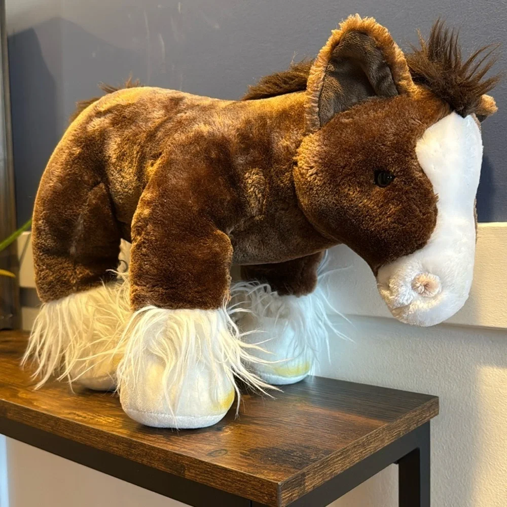 HORSE retired BUILD A BEAR workshop babw bab pony Clydesdale build-a-bear RARE